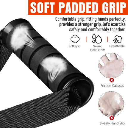 Gym Cable Handles for Resistance Bands – Heavy Duty Workout Accessories