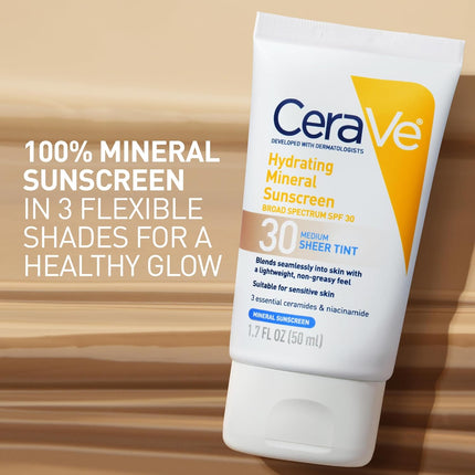 Hydrating Mineral Sunscreen SPF 30 – Sheer Tinted, Zinc & Titanium