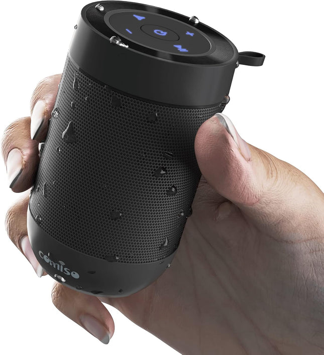 Portable Bluetooth Speaker, Wireless Stereo, 360° HD Sound, IP65 Waterproof