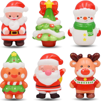 6 Pack Christmas Squishy Toys – Slow Rising Squeeze Toys for Kids