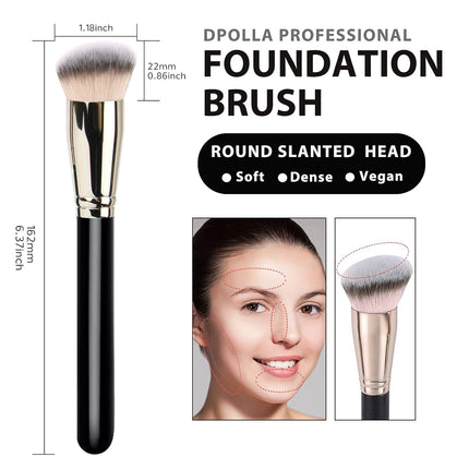 Premium Makeup Brushes – Foundation, Concealer, Liquid & Cream Blending
