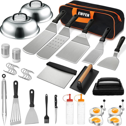 35PCS Griddle Accessories Kit, Flat Top Grill Tools Set for Blackstone & Camp Chef