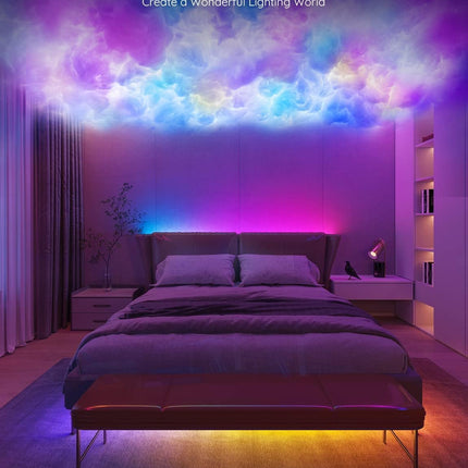 Bluetooth LED Strip Lights, RGBIC Color Changing, Bedroom & Home Decor, 16.4ft