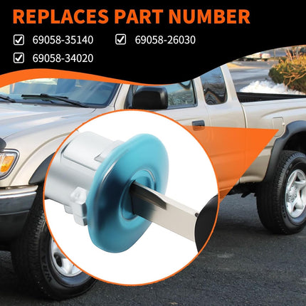 Fuel Door Lock Cylinder & Keys for Tacoma Tundra 1995-2004 Gas Filler Lid Lock