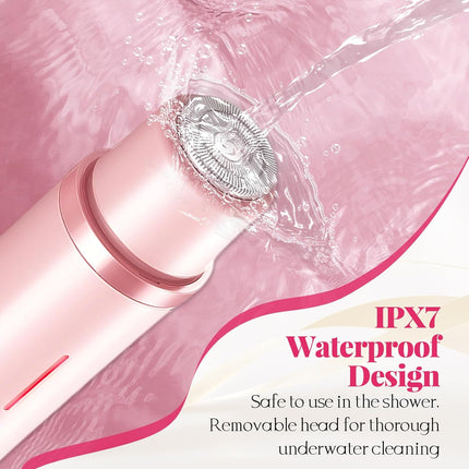 Waterproof 2-in-1 Bikini & Face Trimmer for Women – Ceramic Blades, Painless Shaver