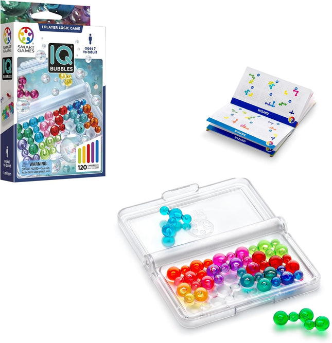 IQ Bubbles Logic Puzzle Game with 120 Challenges Travel Brain Teaser