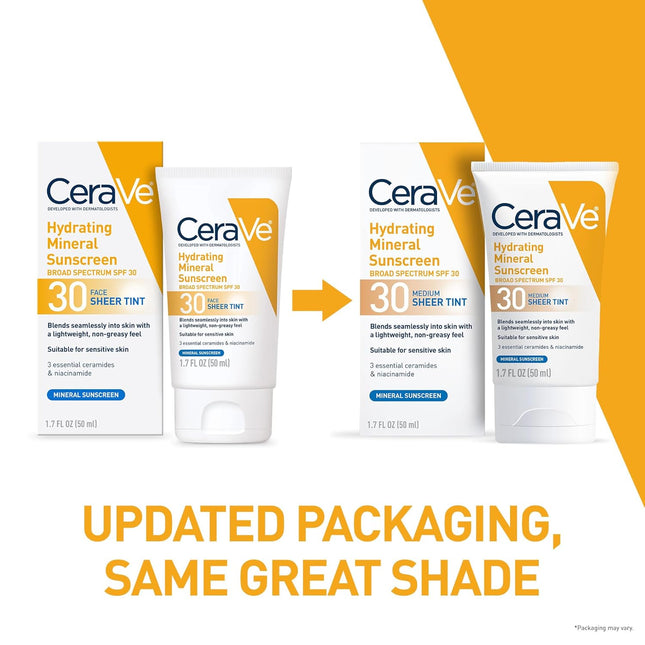 Hydrating Mineral Sunscreen SPF 30 – Sheer Tinted, Zinc & Titanium