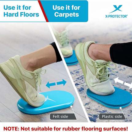 2 Pack Exercise Sliders Double Sided Gliding Discs for Hard Carpet Floors
