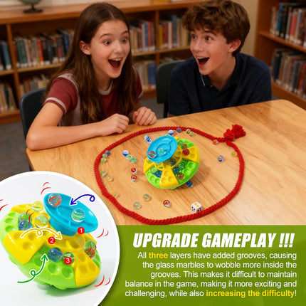 Wobble Marble Balance Game – Educational Family Toy for Kids 6+ (3-Tier)