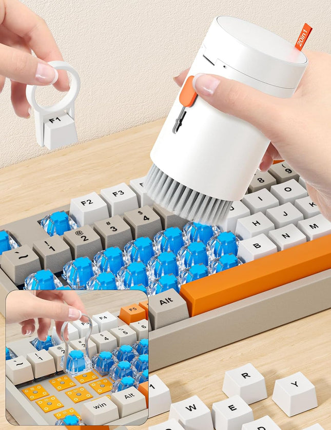 20-in-1 Keyboard Cleaner Kit for Laptop PC Phone Tablet Camera White Portable
