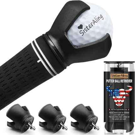 Golf Ball Retriever Grabber 3 Prong Putter Grip Pick Up Back Saver Claw
