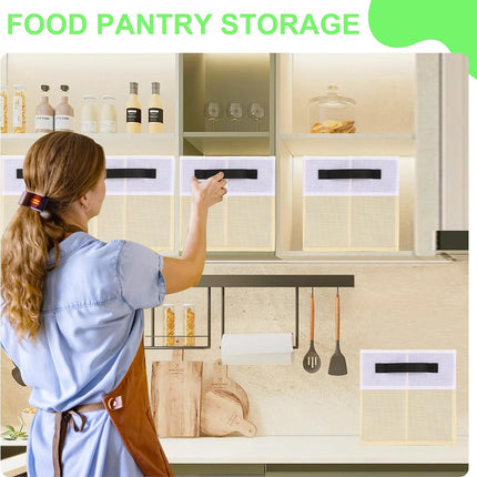 4-Pack Large Storage Bins – Collapsible Fabric Closet Organizer, Beige