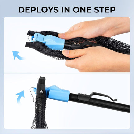 Triangle Fishing Net – Foldable, Lightweight, Strong, Non-Slip Handle