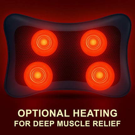 Shiatsu Back & Neck Massager with Heat Deep Tissue Pain Relief Tool