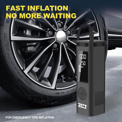 150PSI Portable Tire Inflator, Cordless Air Compressor with 6000mAh Battery & LED