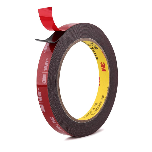 Heavy Duty Double-Sided Tape – 1/2" x 18Ft, 3M VHB 5925 Adhesive for Indoor/Outdoor