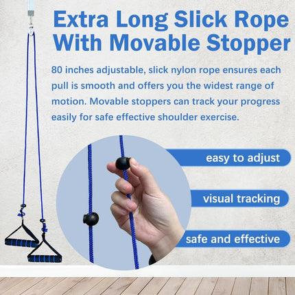Shoulder Rehab Pulley – Over-Door Pulley for Physical Therapy & Arm Exercise