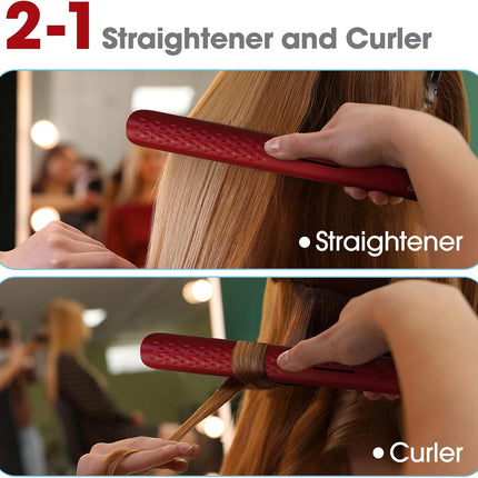 Ceramic Hair Straightener 110-240V Dual Voltage Flat Iron for Women