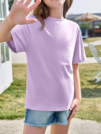 Girls Short Sleeve T Shirt Oversized Summer Tee Size 11-12 Years