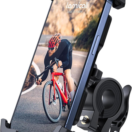 Bike Phone Mount Holder, Adjustable Handlebar Cradle for 4.7-6.8in iPhone & Phones