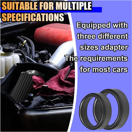 Universal Clamp-On Air Intake Filter, 76/89/102mm High Flow Washable Cone Filter