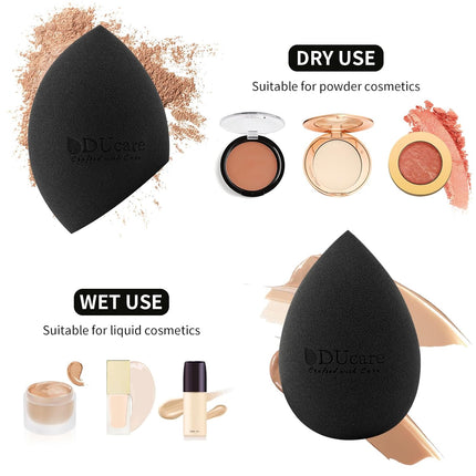 Makeup Sponges & Foundation Brush Set, Blending Puffs for Liquid BB Cream & Powder