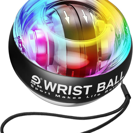 Auto Start Gyro Wrist Trainer Ball Forearm Grip Strength Exerciser Fitness