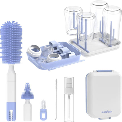 Baby Bottle Cleaning Kit – 8-in-1 Brush Set for Bottles, Nipples & Pumps