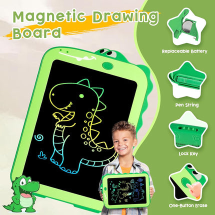 8.5 Inch LCD Writing Tablet for Kids Colorful Dinosaur Drawing Board Toy