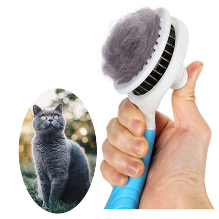 Pet Slicker Brush – Gentle Hair Removal, Shedding & Massage, All Fur Types