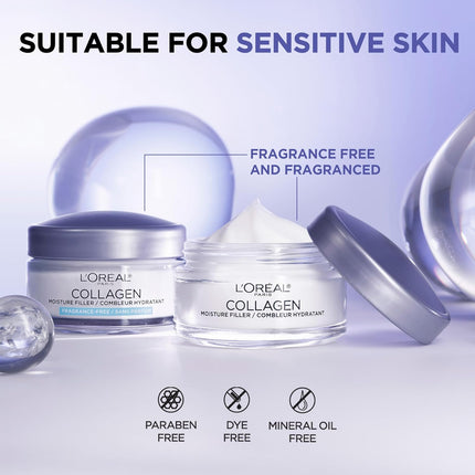Collagen Daily Face Moisturizer – Anti-Aging Cream, Hydrating, 1.7 oz