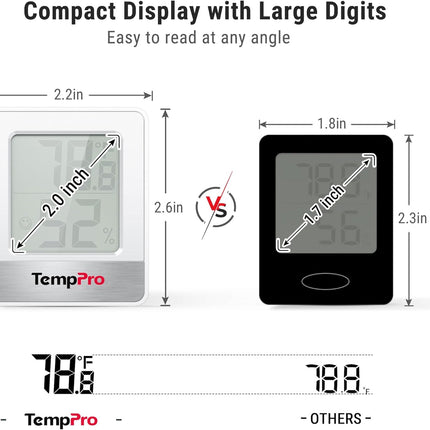 Mini Digital Hygrometer – TP49 Indoor Thermometer & Humidity Monitor