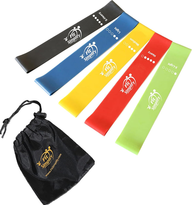 5-Piece Resistance Bands – Workout, Strength Training, Includes Carry Bag