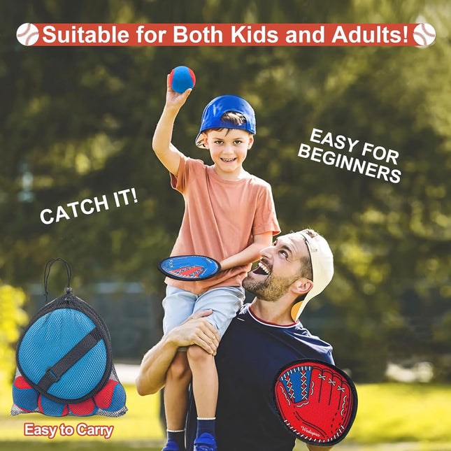Toss and Catch Ball Game Set for Kids Outdoor Beach Yard Family Fun Toys