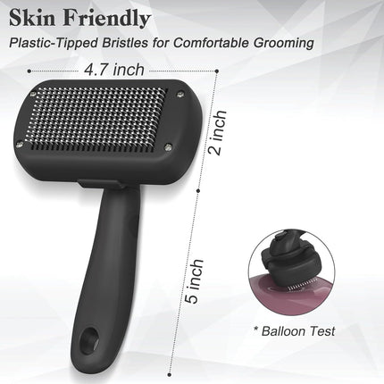 Self-Cleaning Shedding Brush – Skin-Friendly Grooming Tool for Dogs & Cats