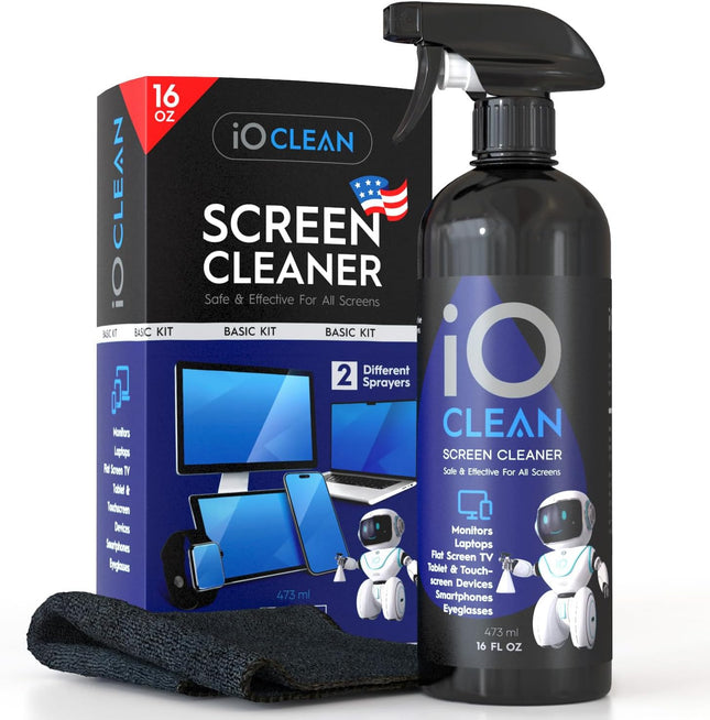 Large Screen Cleaning Kit 16oz for LCD OLED Monitor Tablet and Phone