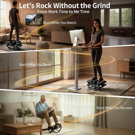 Rock Stepper Exercise Machine with Resistance Bands Digital Counter 250LB