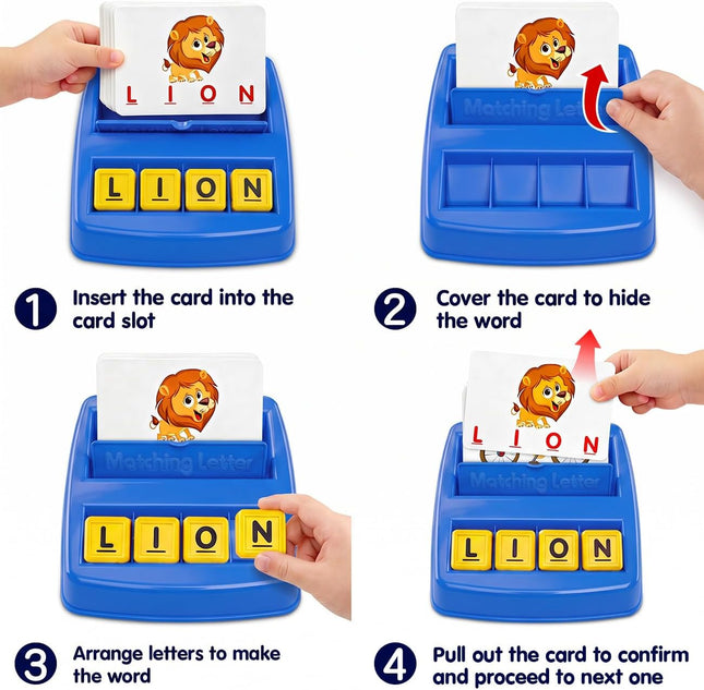 Matching Letter Game Educational Spelling Toy for Preschool Kids Ages 3+