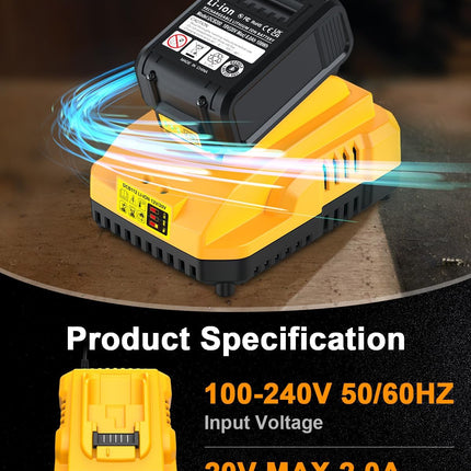 Dewalt DCB112 Charger Replacement Compatible with 12V & 20V Max Batteries