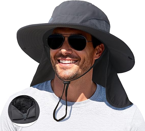 Sun Bucket Hat – Men & Women, UV Protection, Wide Brim, Neck Flap