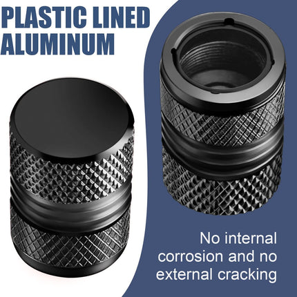 Tire Valve Stem Caps – 8 Pack, Corrosion-Resistant Alloy, Leak-Proof for Cars & Bikes