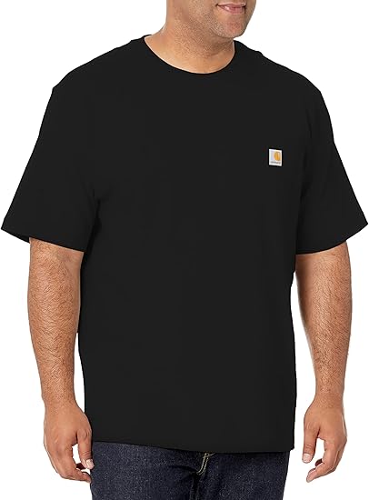 Men’s K87 Iconic Pocket Tee Classic Fit Cotton Short Sleeve T-Shirt Size Large