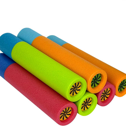 6 Pack Water Blaster Set Multicolor Outdoor Pool Beach Toys for Kids