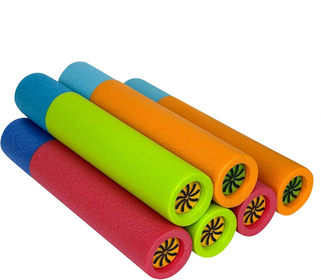 6 Pack Water Blaster Set Multicolor Outdoor Pool Beach Toys for Kids