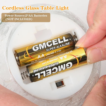 LED Snowman Crackle Glass Ball 3.9" | Christmas Indoor Table & Mantel Decor