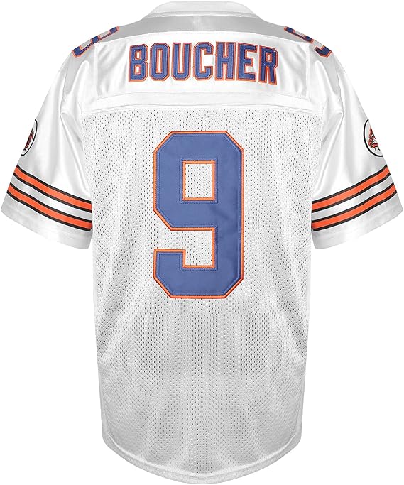 Bobby Boucher #9 The Waterboy Football Jersey Adam Sandler Mud Dogs Bourbon Bowl