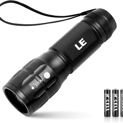 Waterproof LED Flashlight – High Brightness, Adjustable Beam, AAA Batteries