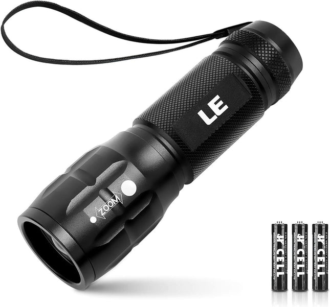 Waterproof LED Flashlight – High Brightness, Adjustable Beam, AAA Batteries