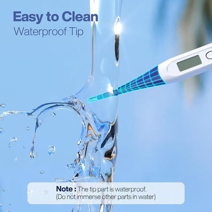 Digital Thermometer for Baby & Family – Rectal, Oral, Fever Alarm, 10 Sec
