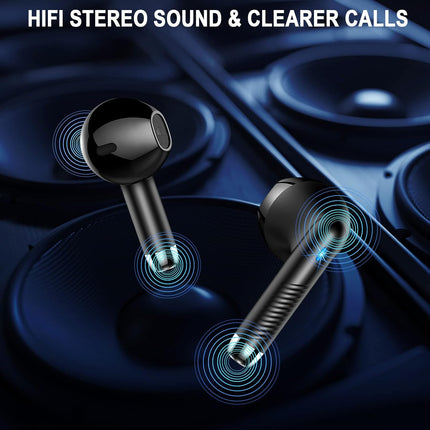 Wireless Earbuds Bluetooth 5.4 with LED Display 40H Playback IP7 Waterproof